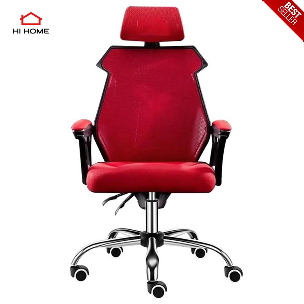 HihomeChair เก้าอี้เล่นเกม เก้าอี้เกมมิ่ง เก้าอี้คอเกม Raching Gaming Chair - รุ่น E-03 (Red) Office Chair เก้าอี้ทำงาน