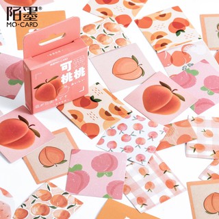[46ชิ้น] สติ๊กเกอร์กล่อง Real Peach พีชทั้งกล่อง! น่ารักมากจ้า!