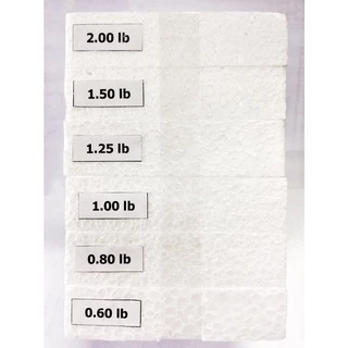โฟมแผ่น หนาแน่น 1.5 ปอนด์ หนา 1/2" ,1“ , 2”, 3'' และ 4” ขนาด 60X120 cm.