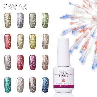 สีทาเล็บเจล Garear สี Starry Glitter  ขนาด 8 ml( สี 6621-6630 )สี  Hong Kong ได้รับมาตราฐาน S/MSDS ส่งฟรี + เก็บปลายทาง