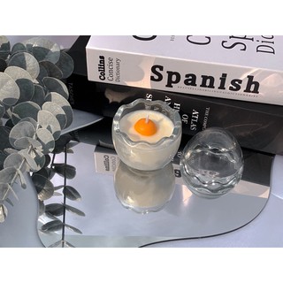 Egg Candle by Amorc.andle น้องเทียนไข่ กลิ่นมะลิ เทียนหอมไขถั่วเหลืองอโลม่า ออเเกนิกเเท้100%