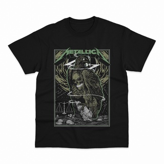 เสื้อยืดโอเวอร์ไซส์เสื้อยืด พิมพ์ลาย Metallica 1 Metal Band MusicS-3XL