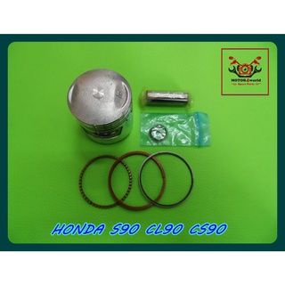 HONDA S90 CL90 CS90 PISTON with PISTON RING COMPLETE SET size 0.25 // ชุดลูกสูบ พร้อม แหวนลูกสูบ ขนาด 0.25