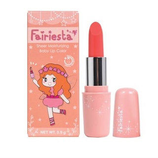 Fairiesta ลิปสติกสำหรับเด็ก เบอร์ 03 : สีส้มพีช Sheer Moisturizing Baby Lip Color 03 : Peach Pudding (3.9 g)