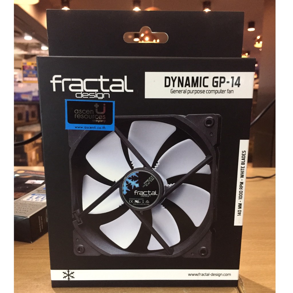 Fractal dynamic gp-14 พัดลมติดเคสคอมพิวเตอร์ ขนาด 14" พัดลมติดเคสเสียงไม่ดังรบกวน