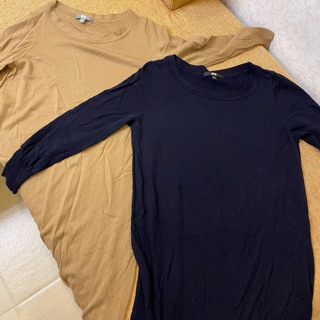 เสื้อกันหนาว uniqlo ใส่เป็นเดรสได้ ของใหม่ size L