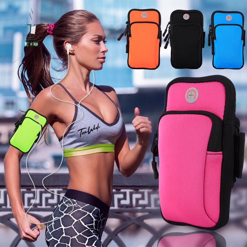 Fitness Running Cycling Key Phone Belt Pouch Elastic Sport Belly Waist Band Bag