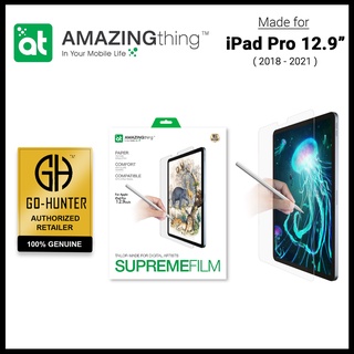 Amazingthing ฟิล์มวาดภาพจําลอง เนื้อแมตต์ สําหรับ iPad Pro 12.9 นิ้ว (รุ่นที่ 5 4 3) (รุ่นที่ 2021-2018) M1