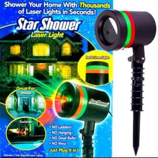 โคมไฟตกแต่งเลเซอร์ดวงดาวLaser Show Light Outdoor -B01 Lawn Light Sky Laser ไฟเขียวแดงเคลื่อนไหวส่องไกลกว่า100เมตร