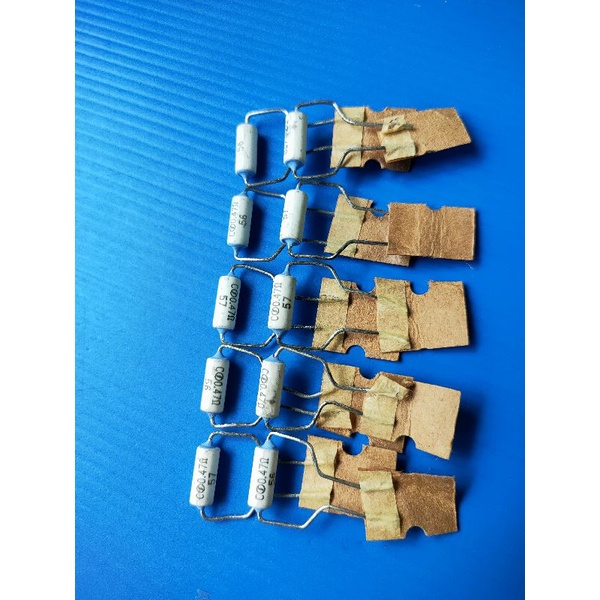 R.รีซีสเตอร์ 2 W 0.47 Ohm. ตัวต้านทาน (แพ็ค 10 ตัว)