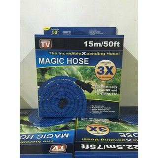 Magic Hose สายยางยืดหดได้ ความยาว 15 เมตร (**ใช้กับหัวก๊อกแบบเกลียว)