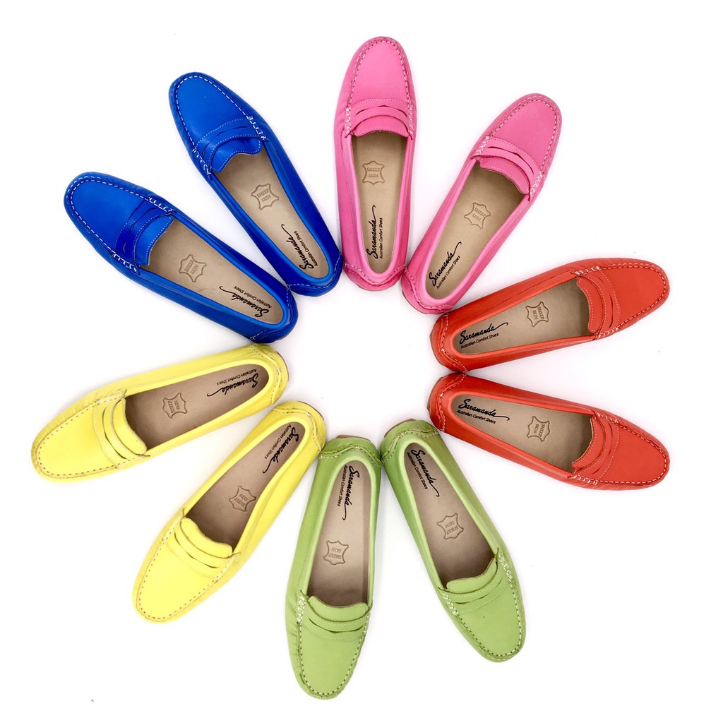 Saramanda รุ่น 162002L Claire III รองเท้าโลฟเฟอร์ผู้หญิง หนังลูกแกะ ...