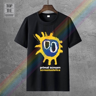 เสื้อยืดครอปเสื้อยืดผ้าฝ้าย พิมพ์ลายกรีม Screamadelica สีดํา สําหรับผู้ชาย JNbleo44IIekpj38S-5XL