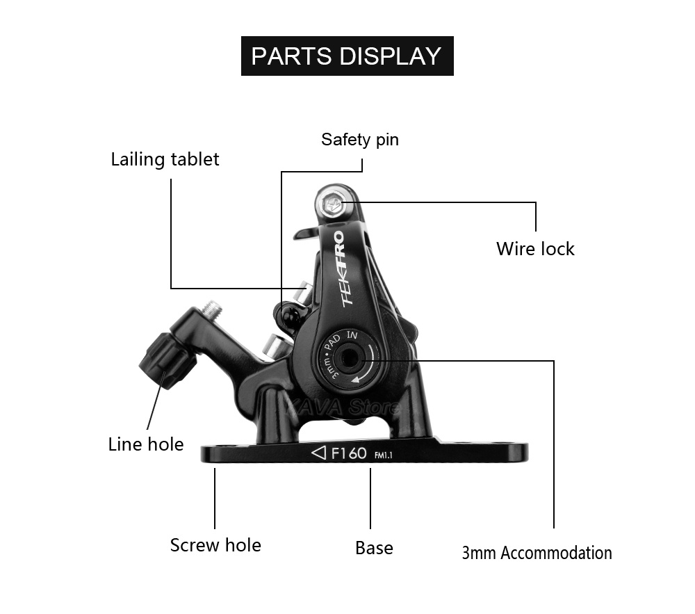 Tektro MD-C550 ดิสก์เบรกจักรยาน 160 140 มม. แบบคู่ | Shopee Thailand