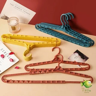 YOYO ไม้เเขวนเสื้อ ไม้แขวนเสื้อ ปรับ ยืด หด ได้ ไม้แขวนผ้าพลาสติก hanger