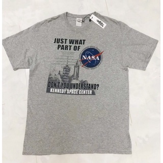 เสื้อยืดวินเทจ แบรนด์อเมริกา ลายNasa สกรีนหน้าหลัง งานสวย ใส่ได้ทั้งชายและหญิง