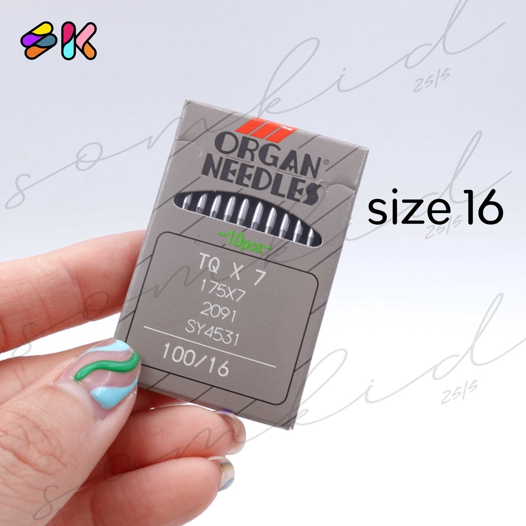 somkid เข็มจักรเย็บอุตสาหรกรรมซองเทา ORGAN ของแท้100% TQ*1 ขายเป็นซองซองละ10เล่ม - รูปที่ 2