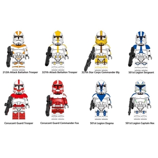 ของเล่นตัวต่อฟิกเกอร์ทหาร Star war Legion Soldier Commander Shock Storm Trooper Clonetroops ขนาดเล็ก ของขวัญ สําหรับเด็ก