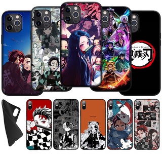 เคสซิลิโคนนิ่ม ลายอนิเมะ Demon Slayer AU4 สําหรับ iPhone 14 Plus Pro Max