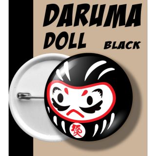 เข็มกลัด ดารุมะ ดำ BLACK DARUMA