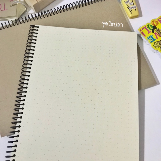 ⠀  สมุดโน๊ตสันเกลียว〰️จุดไข่ปลา70แผ่น สมุดจดบันทึก สมุดสันเกลียว◾️