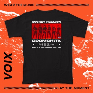 ใส่ได้ทั้งชายและหญิงsuitableเสื้อยืด พิมพ์ลาย Kpop Secret Number "DOOMCHITA"S-5XL