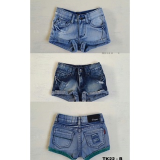(โค้ดหน้าร้านลด25฿+INC4FA4ลดอีก30฿) TK clothes. TK kids ยีนส์ขาสั้น เด็กหญิง Deeper ยีนส์เด็ก ชุดเด็กหญิง