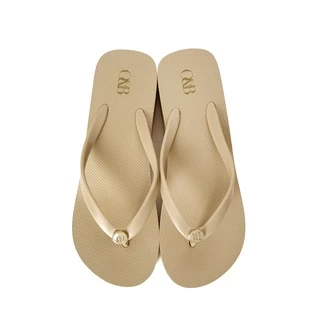 O&B รองเท้าแตะ รุ่น HIGH MALIBU IN ALMOND MILK-11227CR08569F_C2BEXX