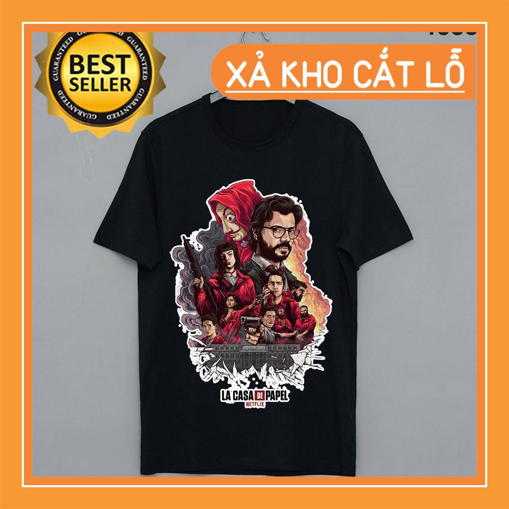 เสื้อยืด MONEY HEIST MOVIE - BLACK MILLION DOLLAR MOVIE