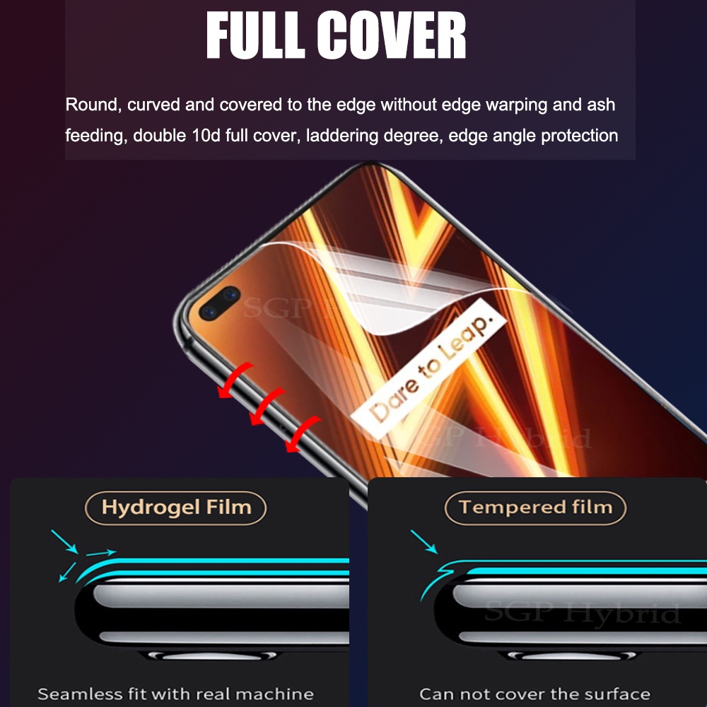 6In1 ฟิล์มไฮโดรเจลด้านหน้า ด้านหลังสําหรับ Oppo Realme 6 7 8 Pro ฟิล์ม ...