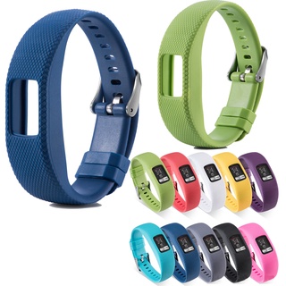 สายนาฬิกาข้อมือซิลิโคน และ TPE+TPU แท้ ลายสก๊อต สำหรับ Garmin Vivofit 4 Watch