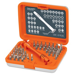 TRUPER 14163 ไขควงสำหรับงานอิเล็กทรอนิค พร้อมดอกไขควง 43 หัว (JOY-43) | MODERNTOOLS OFFICIAL
