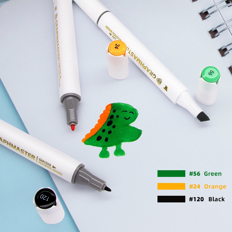 36486080 Dual Marker Alcohol Felt Tip Pens High Quality Golden ...