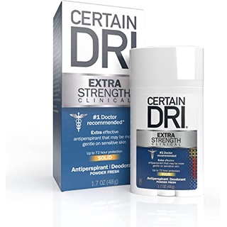 Certain Dri Extra Strength SOLIDเซอร์เทนดรายเอ็กตร้าสเทรงโซลิดระงับเหงื่อและกลิ่นกาย 48 g