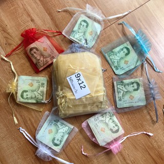ถุงผ้าถุงของชำร่วยขนาด9*12แพค50ใบ