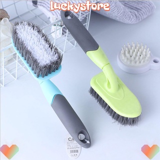 LUCKY New Bathtub Brush Large and Small Long Handle Floor Brush Room Cleaning Brush Bristle Toilet Tile 2021 Bathroom/Multicolor