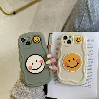 เคสนิ่ม ลายการ์ตูนหน้ายิ้ม DIY สําหรับ iPhone 11 12 13 14 PRO MAX iPhone14 iPhone14ProMax