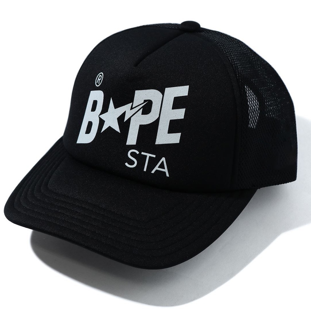 A BATHING APE หมวกตาข่ายหมวกอาบน้ํา Ape Bape Sta ตาข่าย