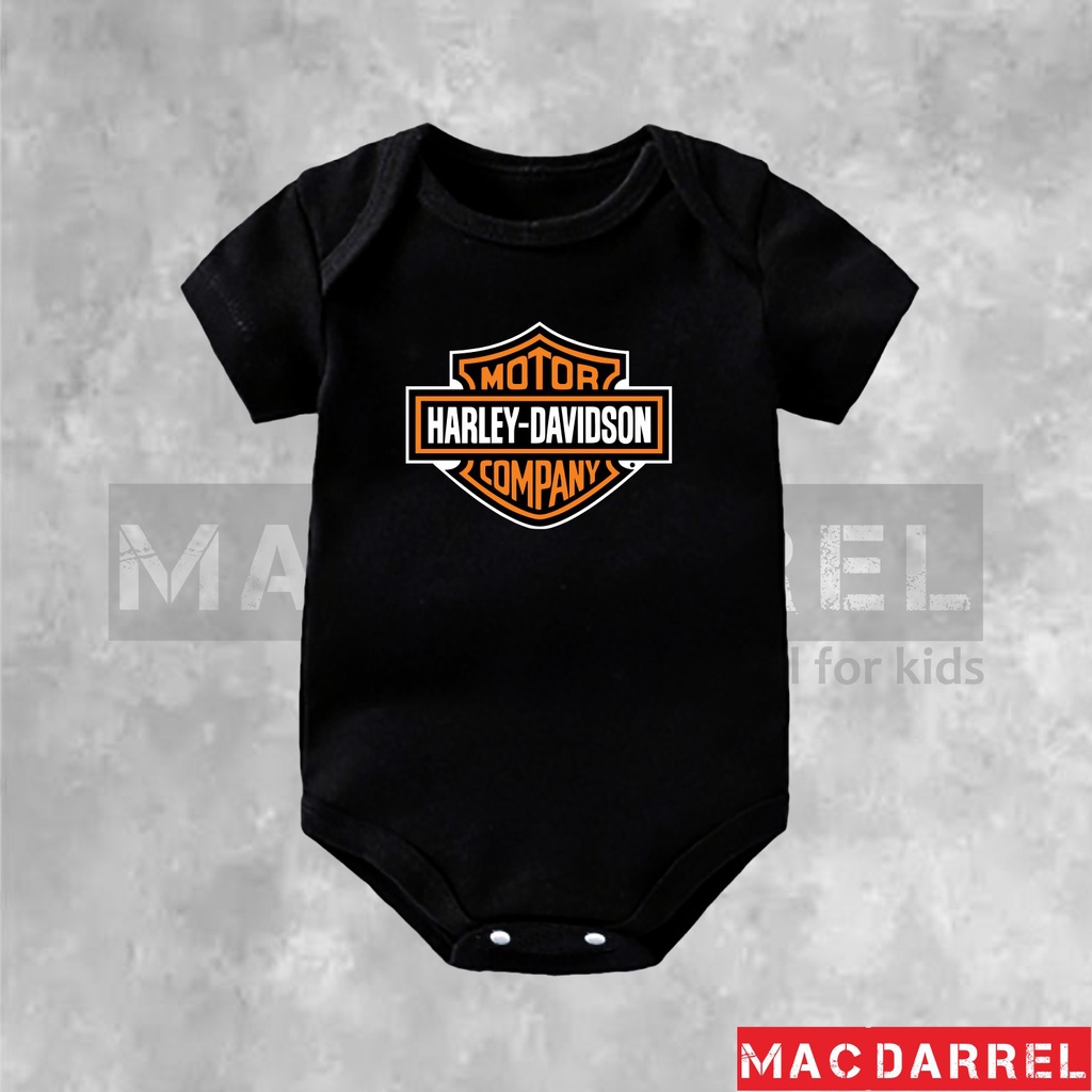 ชุดจั๊มสูท เสื้อผ้าเด็กทารก ลาย Harley Davidson