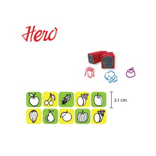 ็็Hero Fruit Rubber Stamp ตรายางรูปผลไม้ DG-FA