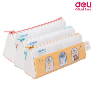 Deli 67080 Pencil Pouch กระเป๋าดินสอ คละสี 1 ชิ้น กระเป๋า อุปกรณ์เครื่องเขียน กระเป๋าดินสอ กล่องดินสอ อุปกรณ์การเรียน