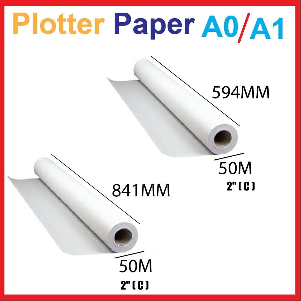PLOTTER PAPER A1 & A0 / กระดาษพิมพ์ A1 & A0 /กระดาษเคลือบ A1 & A0 /A1 PAPER/ A0 กระดาษ/กระดาษพิมพ์กร