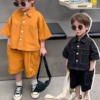 baby suit✨ ชุดสูทเด็กชาย เสื้อแขนสั้น+ขาสั้น/Size 90-140