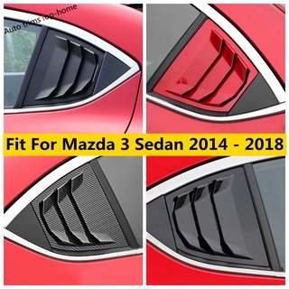 ชุดกรอบแผงชัตเตอร์ พลาสติก ทรงสามเหลี่ยม อุปกรณ์เสริม สําหรับ Mazda 3 Sedan 2014-2018