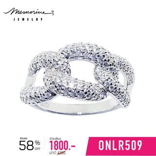 Memorine Jewelry แหวนเงินแท้ 925 ฝังเพชรสวิส (CZ) : ONLR509