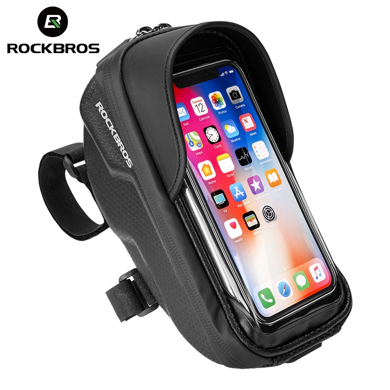 ROCKBROS กระเป๋าใส่โทรศัพท์มือถือ หน้าจอสัมผัส สําหรับติดรถจักรยาน