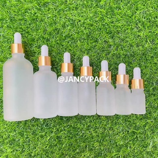 Jancy PACK ขวดแก้วใส่น้ํามันหอมระเหย สีทอง ขนาด 5 10 15 20 30 50 100 มล.