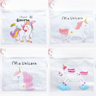 กระเป๋าซิลิโคนใส่เครื่องเขียน ลายยูนิคอร์น ราคา25บาท