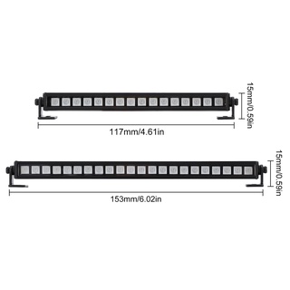 แถบไฟ Led 16 22 ดวง โลหะ หลายโหมด สําหรับติดหลังคารถยนต์ไต่หินบังคับ 1/10 Axial SCX10 90046 D90 Traxxas TRX-4