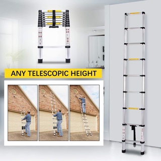 บันไดยืดหดได้ 3.2m 320cm single extension aluminium ladder พับเหลือ 0.8m อลูมิเนียมแท้ บันไดช่าง พับได้ กระทัดรัด